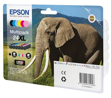 Epson Epson Elephant Multipack 6-colours 24XL Claria Pho Epson Epson Elephant Multipack 6-colours 24XL Claria Pho