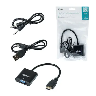 i-tec i-tec HDMI2VGAADA adaptador de cable HDMI VGA Negr i-tec i-tec HDMI2VGAADA adaptador de cable HDMI VGA Negr