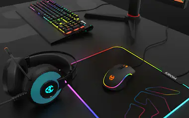 Krom Krom Knout RGB Negro Alfombrilla de ratón para jue Krom Krom Knout RGB Negro Alfombrilla de ratón para jue