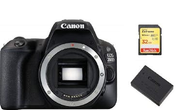 Canon CANON EOS 200D Cuerpo Negro + Tarjeta SD de 32GB + Canon CANON EOS 200D Cuerpo Negro + Tarjeta SD de 32GB +