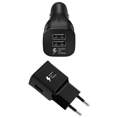 Samsung Paquete Cargador de red y para coche 2xUSB 2 Cable Samsung Paquete Cargador de red y para coche 2xUSB 2 Cable