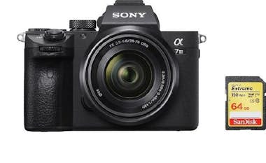 Sony SONY A7 III KIT SEL 28-70MM F3.5-5.6 OSS + 64GB ta Sony SONY A7 III KIT SEL 28-70MM F3.5-5.6 OSS + 64GB ta
