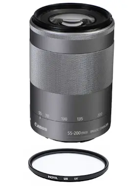 Canon CANON EF-M 55-200mm F4.5-6.3 IS STM Plata + HOYA U Canon CANON EF-M 55-200mm F4.5-6.3 IS STM Plata + HOYA U