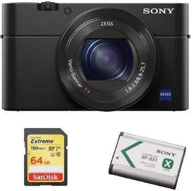 Sony SONY RX100 IV + tarjeta SD de 64 GB + bateria NP-B Sony SONY RX100 IV + tarjeta SD de 64 GB + bateria NP-B