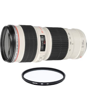 Canon CANON EF 70-200mm F4L USM + HOYA UX UV 67mm Filtra Canon CANON EF 70-200mm F4L USM + HOYA UX UV 67mm Filtra
