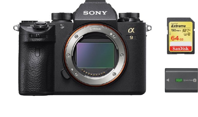 sony a9 cuerpo  tarjeta sd de 64 gb  bateria np-fz100
