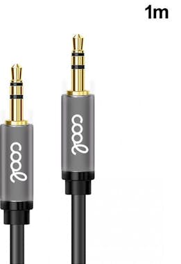 Cool Cable Auxiliar Audio Premium Metálico Gris Doble J Cool Cable Auxiliar Audio Premium Metálico Gris Doble J