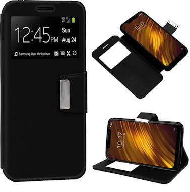 Cool Funda Flip Cover Xiaomi Pocophone F1 Liso Negro Cool Funda Flip Cover Xiaomi Pocophone F1 Liso Negro