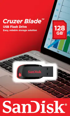 SanDisk Sandisk Cruzer Blade unidad flash USB 128 GB USB t SanDisk Sandisk Cruzer Blade unidad flash USB 128 GB USB t