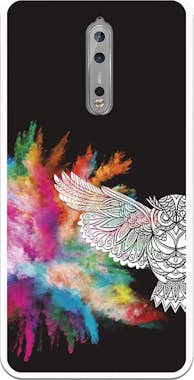 Generica Carcasa Dibujo Buho WP006 para Nokia 8 Generica Carcasa Dibujo Buho WP006 para Nokia 8