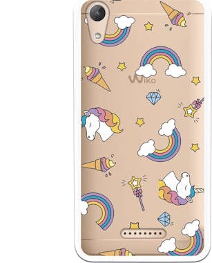 Generica Carcasa Dibujo Unicornios Helado WP009 para Wiko L Generica Carcasa Dibujo Unicornios Helado WP009 para Wiko L