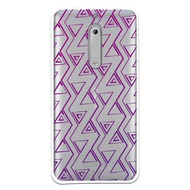 Generica Carcasa Dibujo Triangulos Morados WP016 para Nokia Generica Carcasa Dibujo Triangulos Morados WP016 para Nokia