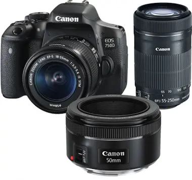 Canon CANON EOS 750D KIT EF-S 18-55mm F3.5-5.6 IS STM + Canon CANON EOS 750D KIT EF-S 18-55mm F3.5-5.6 IS STM +