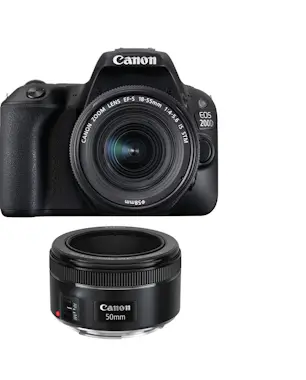 Canon CANON EOS 200D Negro KIT EF-S 18-55mm F4-5.6 IS ST Canon CANON EOS 200D Negro KIT EF-S 18-55mm F4-5.6 IS ST