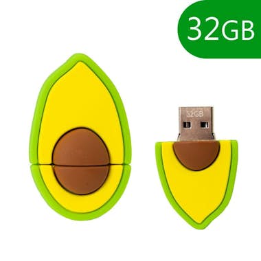 Cool Pen Drive USB x32 GB Silicona Aguacate Cool Pen Drive USB x32 GB Silicona Aguacate