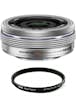 Olympus OLYMPUS 14-42MM F3.5-5.6 EZ ED Plata + HOYA 37mm P Olympus OLYMPUS 14-42MM F3.5-5.6 EZ ED Plata + HOYA 37mm P