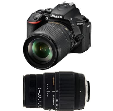 Nikon D5600 + AF-S DX 18-105 mm f/3.5-5.6G ED VR + Sigma Nikon D5600 + AF-S DX 18-105 mm f/3.5-5.6G ED VR + Sigma