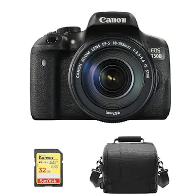 Canon CANON EOS 750D KIT EF-S 18-135mm F3.5-5.6 IS STM + Canon CANON EOS 750D KIT EF-S 18-135mm F3.5-5.6 IS STM +