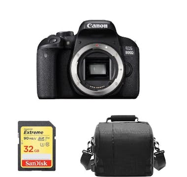 Canon CANON EOS 800D Cuerpo + 32GB SD tarjeta + Bolsa de Canon CANON EOS 800D Cuerpo + 32GB SD tarjeta + Bolsa de