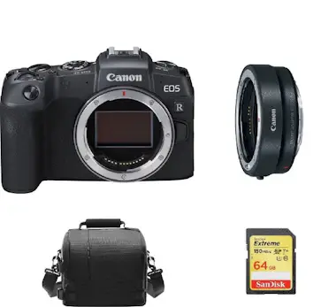 Canon CANON EOS RP Cuerpo Negro + EF-EOS R Mount Adapter Canon CANON EOS RP Cuerpo Negro + EF-EOS R Mount Adapter