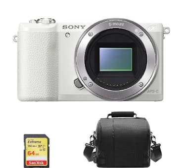 Sony SONY A6000 Cuerpo Blanco + Tarjeta SD de 64GB + Bo Sony SONY A6000 Cuerpo Blanco + Tarjeta SD de 64GB + Bo