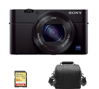 Sony SONY RX100 III + Tarjeta SD de 64GB + Bolsa de cam Sony SONY RX100 III + Tarjeta SD de 64GB + Bolsa de cam