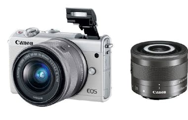 Canon CANON EOS M100 Blanco KIT EF-M 15-45mm F3.5-6.3 IS Canon CANON EOS M100 Blanco KIT EF-M 15-45mm F3.5-6.3 IS