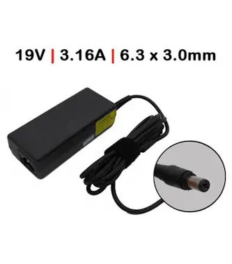OEM CARGADOR PARA MONITOR 19V 3.16A 6.3 X 3.0MM 60W OEM CARGADOR PARA MONITOR 19V 3.16A 6.3 X 3.0MM 60W