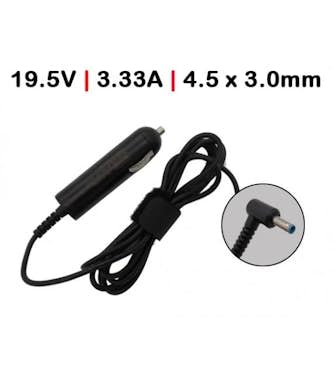 OEM CARGADOR DE COCHE PARA PORTÁTIL HP ENVY 19.5V 3.33 OEM CARGADOR DE COCHE PARA PORTÁTIL HP ENVY 19.5V 3.33
