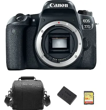 Canon CANON EOS 77D Body + Tarjeta SD de 64 GB + Bolsa d Canon CANON EOS 77D Body + Tarjeta SD de 64 GB + Bolsa d