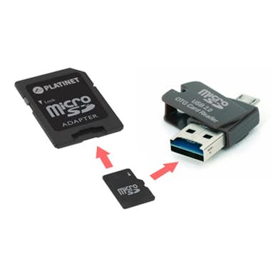 Platinet Platinet 16GB MicroSDHC + card reader + otg + adap Platinet Platinet 16GB MicroSDHC + card reader + otg + adap
