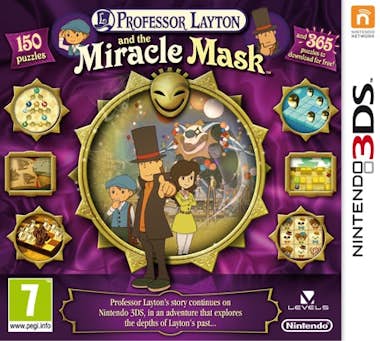 Nintendo Nintendo Professor Layton and The Miracle Mask, 3D Nintendo Nintendo Professor Layton and The Miracle Mask, 3D