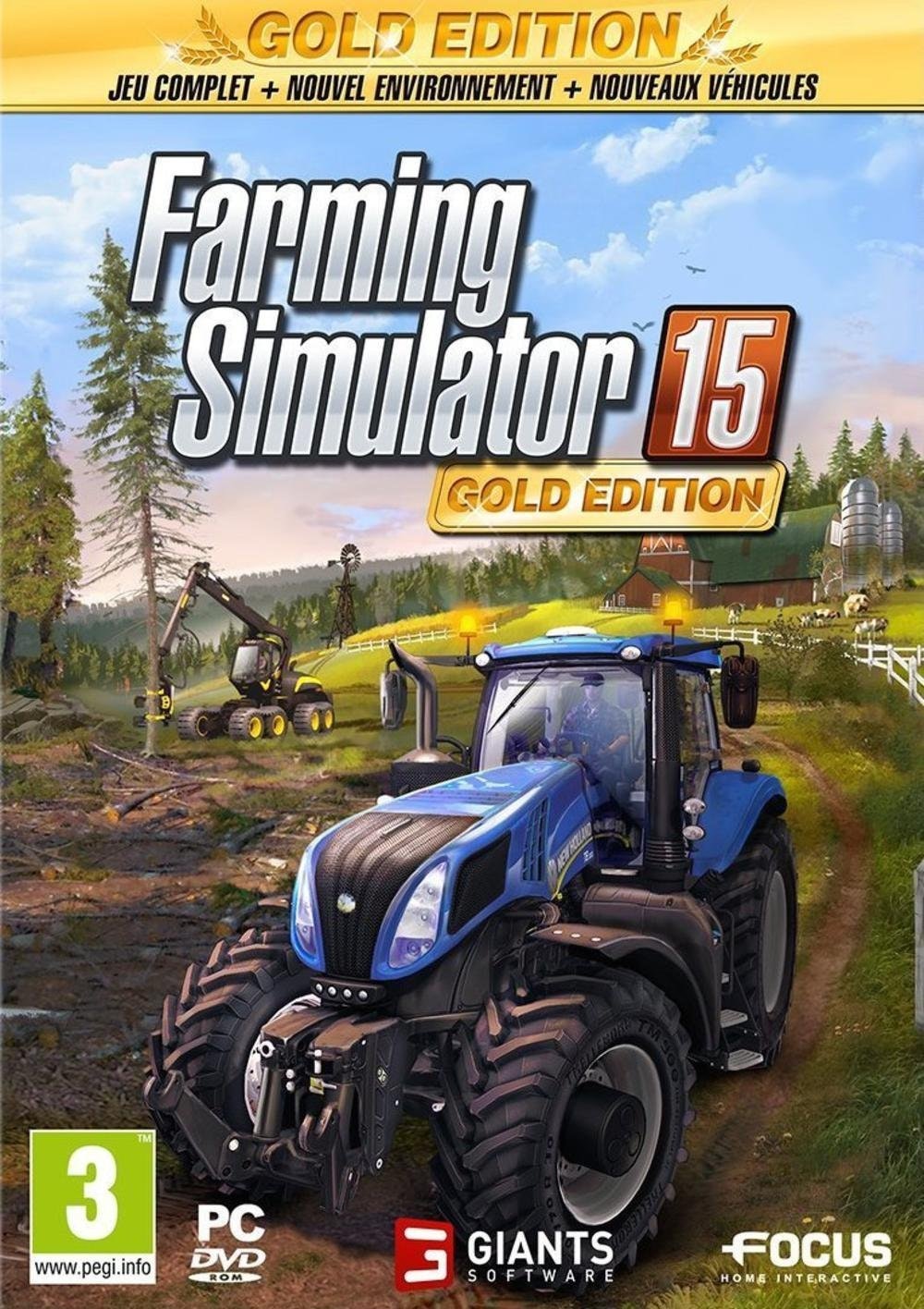 focus home interactive farming simulator 15 gold edition pc video juego oro ingles