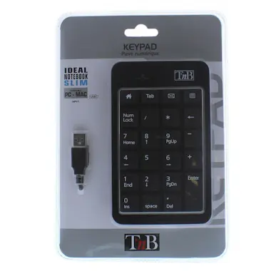 Generica TnB MPV1 teclado numérico USB Portátil Negro Generica TnB MPV1 teclado numérico USB Portátil Negro