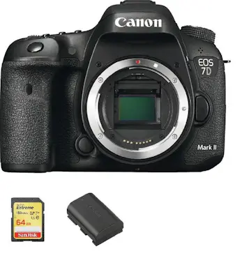 Canon CANON EOS 7D II Cuerpo + Tarjeta SD de 64 GB + LP- Canon CANON EOS 7D II Cuerpo + Tarjeta SD de 64 GB + LP-