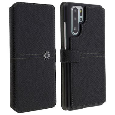 Spigen SGP Funda Huawei P30 Pro cartera efecto grano - Negro Spigen SGP Funda Huawei P30 Pro cartera efecto grano - Negro