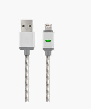 QDOS QDOS QD-120-AG cable de conector Lightning 1 m Met QDOS QDOS QD-120-AG cable de conector Lightning 1 m Met