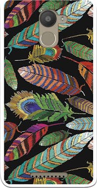 Generica Funda Dibujo Plumas WP023 para Bq Aquaris U Plus Generica Funda Dibujo Plumas WP023 para Bq Aquaris U Plus