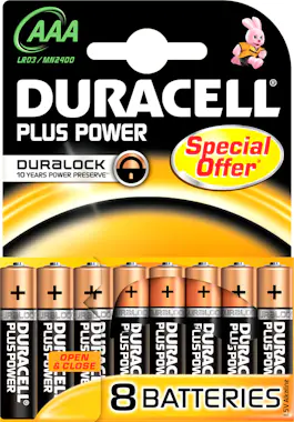 Duracell Duracell Plus Power Single-use battery AAA Alcalin Duracell Duracell Plus Power Single-use battery AAA Alcalin