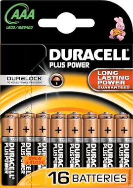 Duracell Duracell Plus Power Single-use battery AAA Alcalin Duracell Duracell Plus Power Single-use battery AAA Alcalin