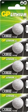GP Batteries GP Batteries Lithium Cell CR2032 Single-use batter GP Batteries GP Batteries Lithium Cell CR2032 Single-use batter