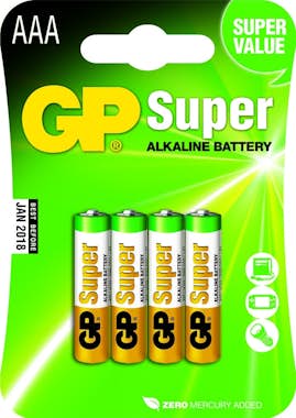 GP Batteries GP Batteries Super Alkaline AAA Single-use battery GP Batteries GP Batteries Super Alkaline AAA Single-use battery