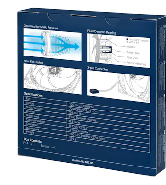 Arctic ARCTIC P14 Carcasa del ordenador Enfriador Arctic ARCTIC P14 Carcasa del ordenador Enfriador