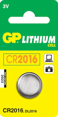 GP Batteries GP Batteries Lithium Cell CR2016 Single-use batter GP Batteries GP Batteries Lithium Cell CR2016 Single-use batter