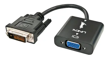 Lindy Lindy 38189 adaptador de cable de vídeo 0,1 m DVI- Lindy Lindy 38189 adaptador de cable de vídeo 0,1 m DVI-