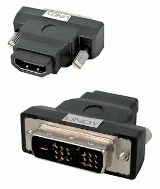 Lindy Lindy HDMI FM/ DVI-D M Adapter HDMI-A FM Negro Lindy Lindy HDMI FM/ DVI-D M Adapter HDMI-A FM Negro