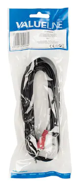Valueline Valueline VLAP22200B30 cable de audio 3 m 2 x RCA Valueline Valueline VLAP22200B30 cable de audio 3 m 2 x RCA