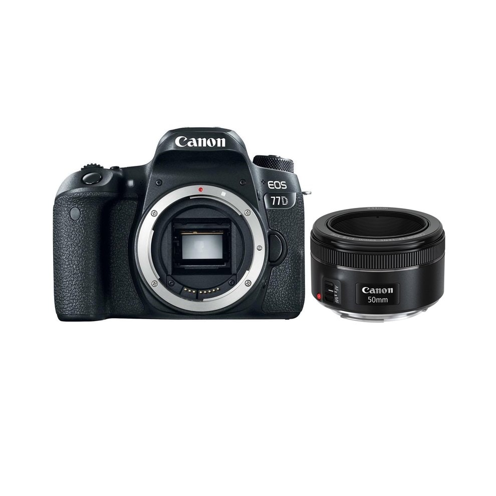 canon eos 77d  ef 50mm f18 stm