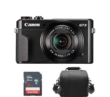 Canon CANON G7X II Negro + Bolsa de la camara + Tarjeta Canon CANON G7X II Negro + Bolsa de la camara + Tarjeta