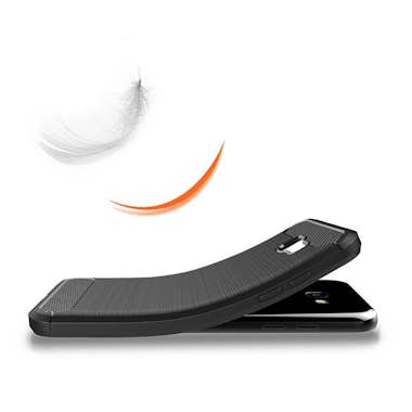 Forcell Funda de Silicona Carbon Efecto carbono para Huawe Forcell Funda de Silicona Carbon Efecto carbono para Huawe